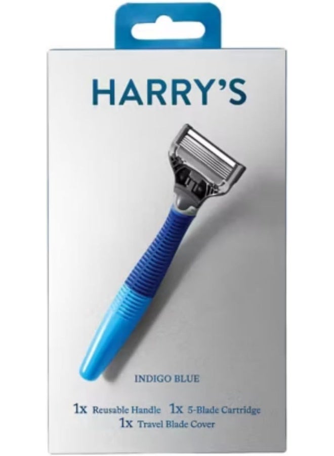 Harry'S Razor With 2 Blade Cartridges Navy Blue