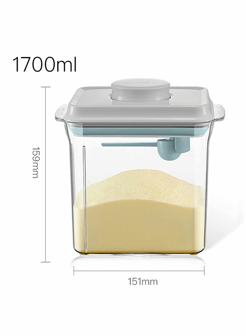 Portable Baby Milk Powder Dispenser with Lid, Convenient Food Storage Container for Newborns