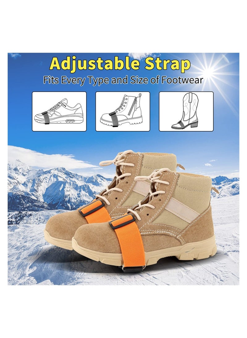 Winter Ice Grips for Shoes Anti Slip Traction Cleats with Tungsten Nails for Snow and Ice Walking Outdoor Activities