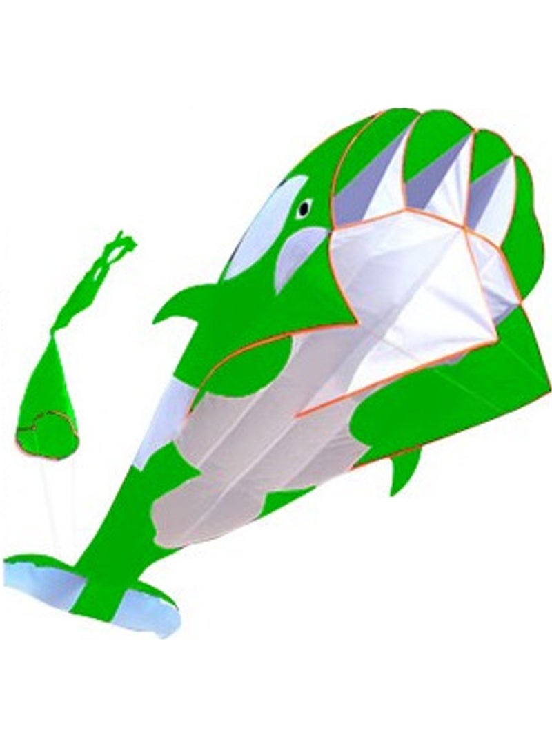 Grass Green Killer Whale Kite For Kids And Adults, Boneless Large Inflatable Mollusk Kite