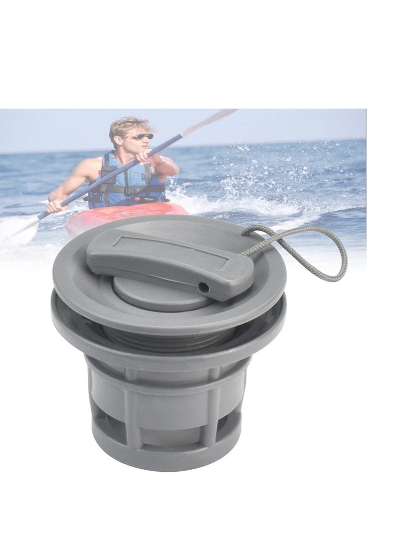 Replacement Air Valve for Inflatable Boats and Kayaks, 8 Teeth PVC Valve Cap, Compatible with Dinghies and Canoes