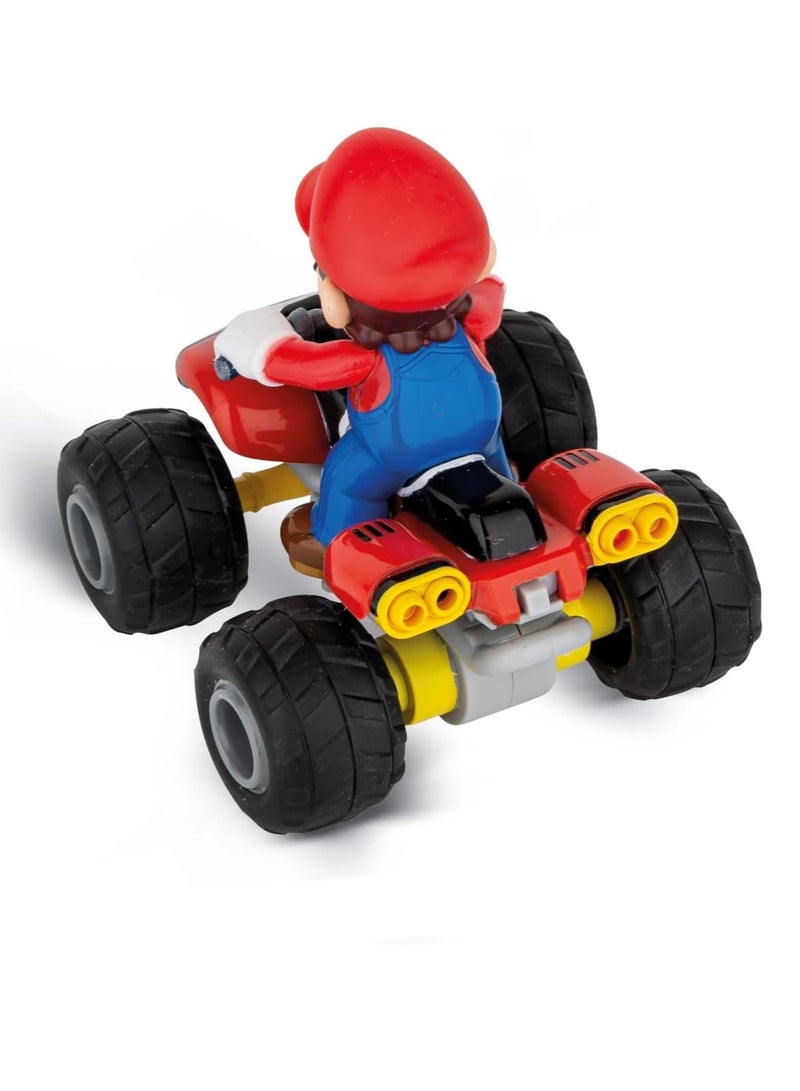 RC Mario Kart Mario Quad 24GHz Remote Controlled Car | Exciting Racing Action | Original License | Up to 8 Minutes Driving Time | Includes Pneumatic Tyres | A Must for Mario Fans of All Ages