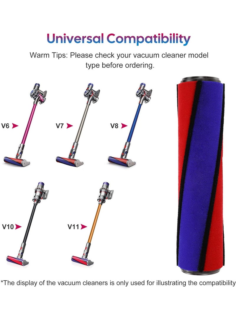 Soft Roller Brush Bar Replacement for Dyson V6, V7, V8, V10, V11 Fluffy Cordless Vacuum Cleaner - Compatible Part No. 966488-01, Ideal for Efficient Cleaning and Maintenance.