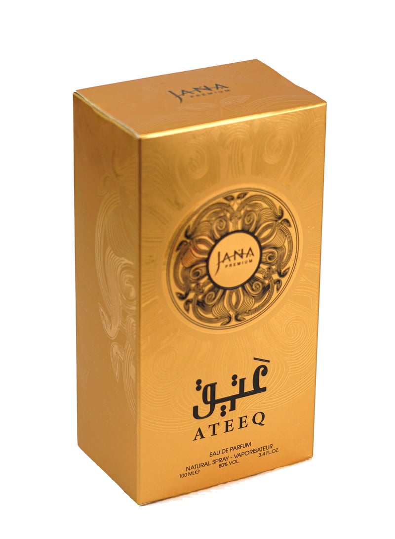 Ateeq Perfume 100ml by Janna Beauty – Luxurious Oriental Scent, Long-Lasting, Perfect for All Occasions