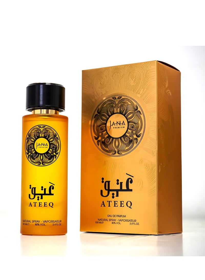 Ateeq Perfume 100ml by Janna Beauty – Luxurious Oriental Scent, Long-Lasting, Perfect for All Occasions