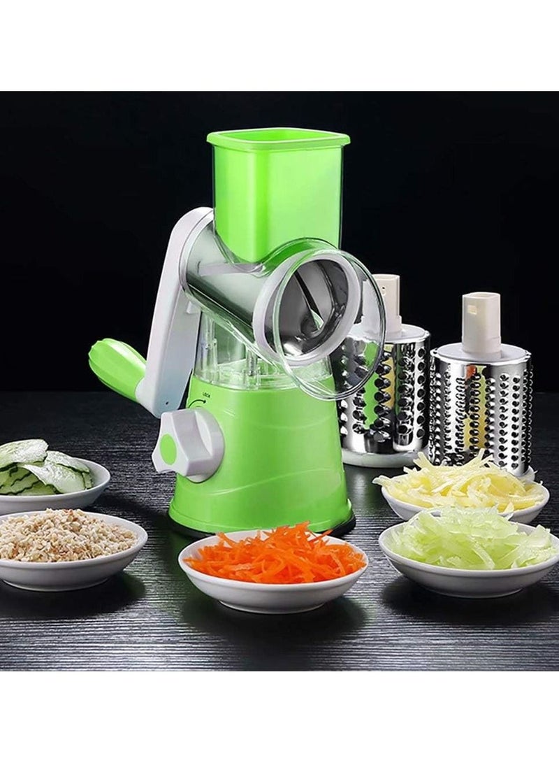 3 In 1 Slicer Grinder For Potato Cucumber Carrot Round Veggie Chopper