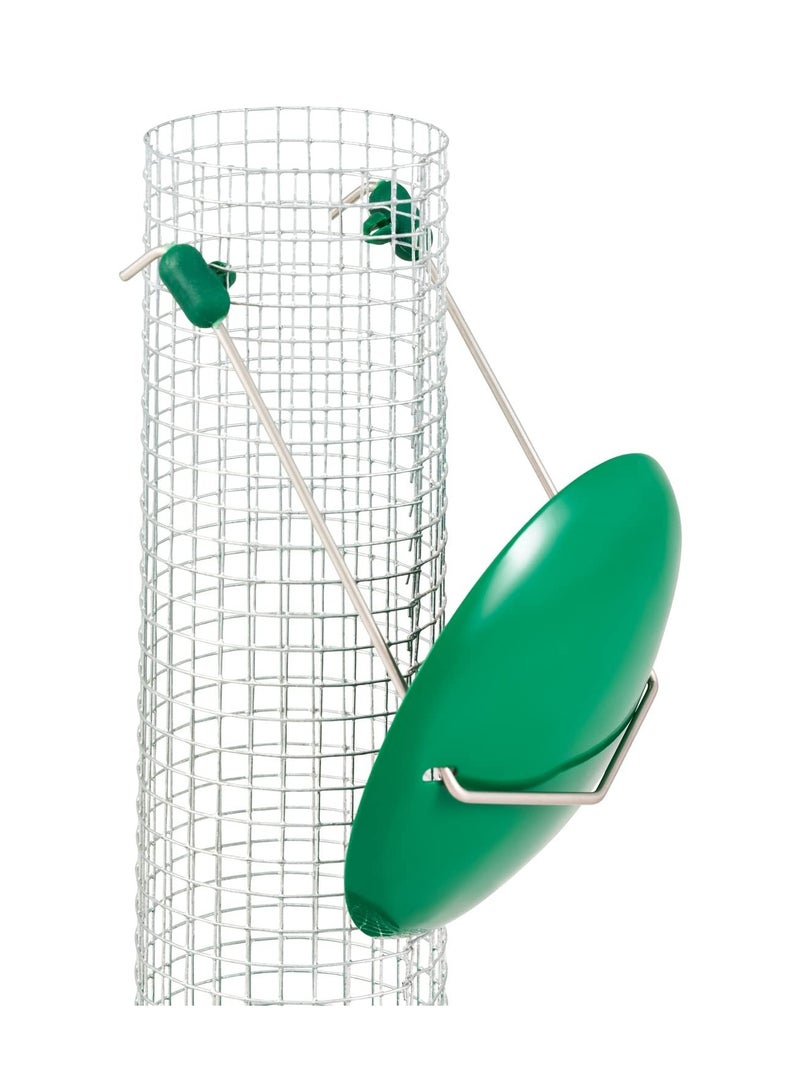 SYOSI 3Pack Metal Bird Feeder, Squirrel-Proof Hanging Bird Feeder Station for Garden, Backyard, Lawn Set of Tube, Dense Mesh, Coarse Mesh Wild Bird Feeders for Nuts, Seeds, Fat Balls