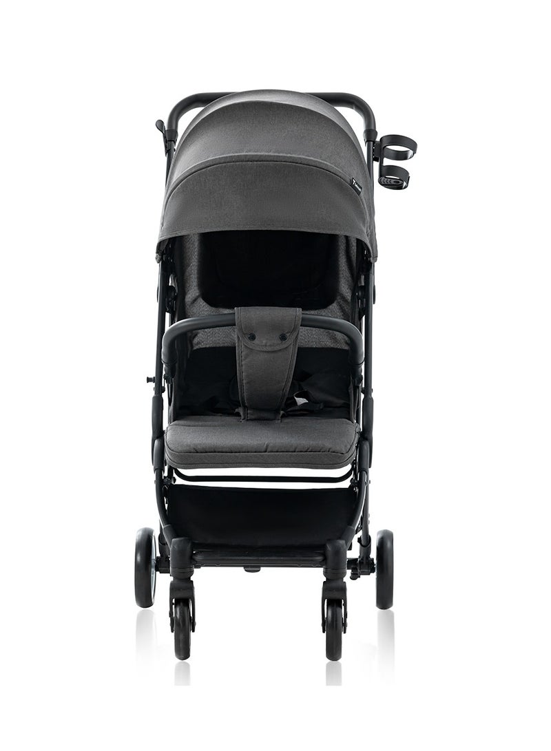 TEKNUM Travel Cabin Stroller with Coffee Cup Holder - Slate Grey