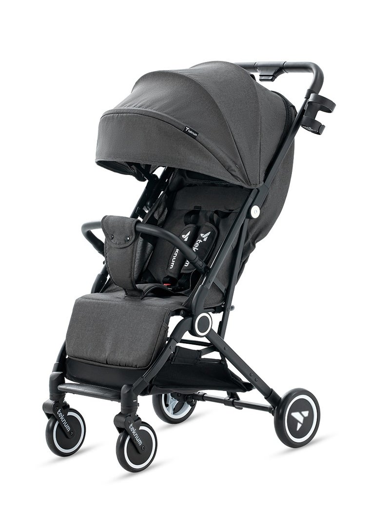 TEKNUM Travel Cabin Stroller with Coffee Cup Holder - Slate Grey