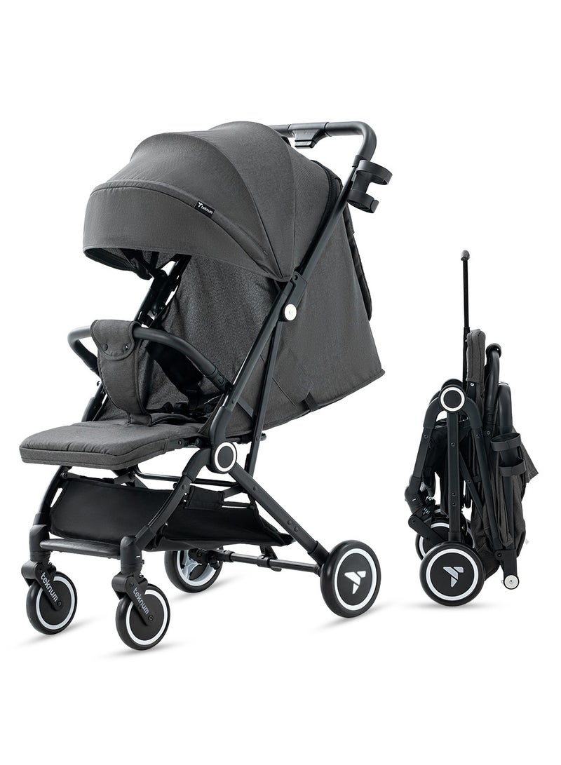 TEKNUM Travel Cabin Stroller with Coffee Cup Holder - Slate Grey