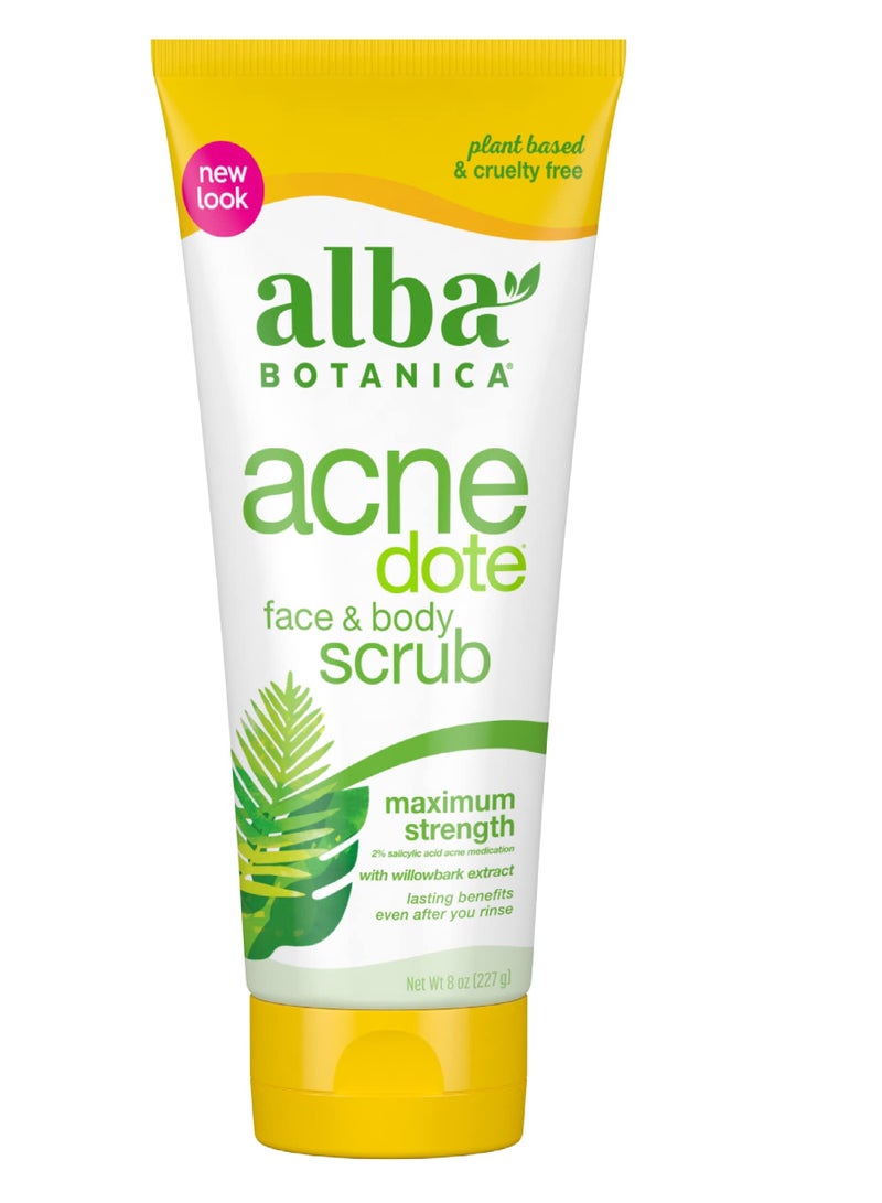 ALBA BOTANICA ACNE FACE&BODY SCRUB 227G