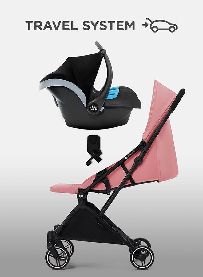 2 in1 Indy2 Lightweight Stroller + Mink Car Seat - Dahlia Pink