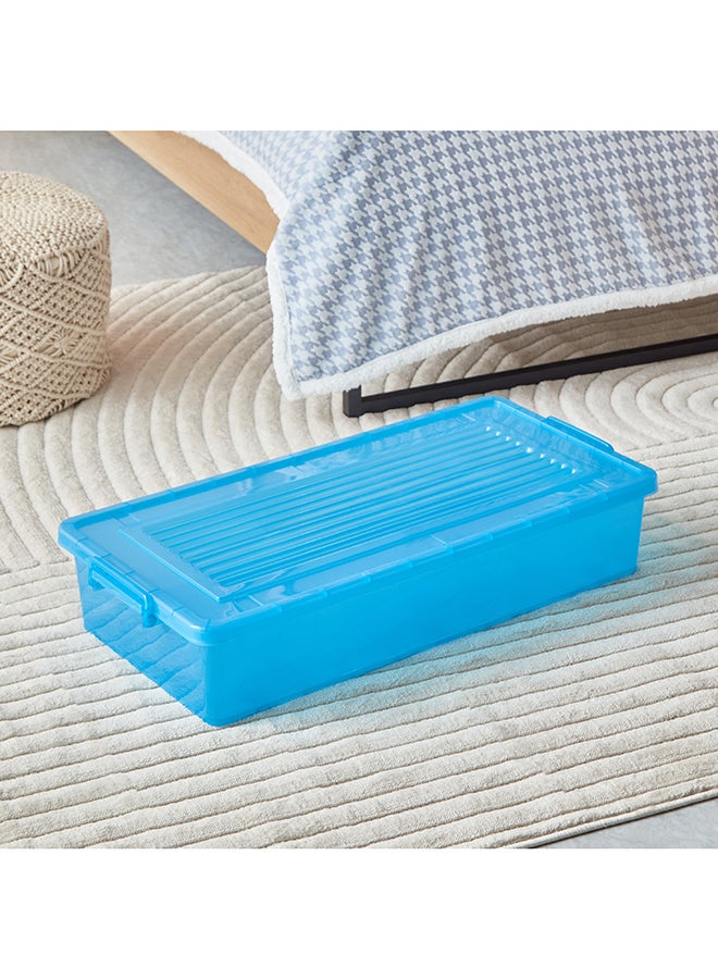 Rolling Underbed Storage Box with Wheel and Lid 35 L