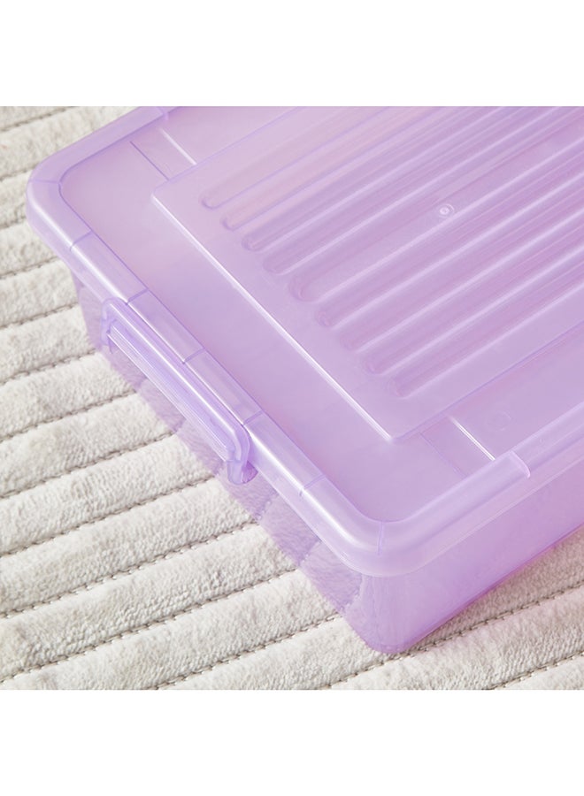 Rolling Underbed Storage Box with Wheel and Lid 35 L