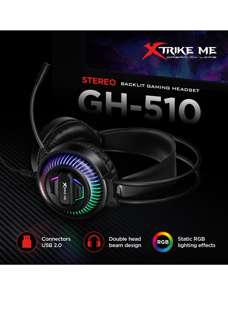 Xtrike Me GH-510 RGB Stereo Gaming Headset