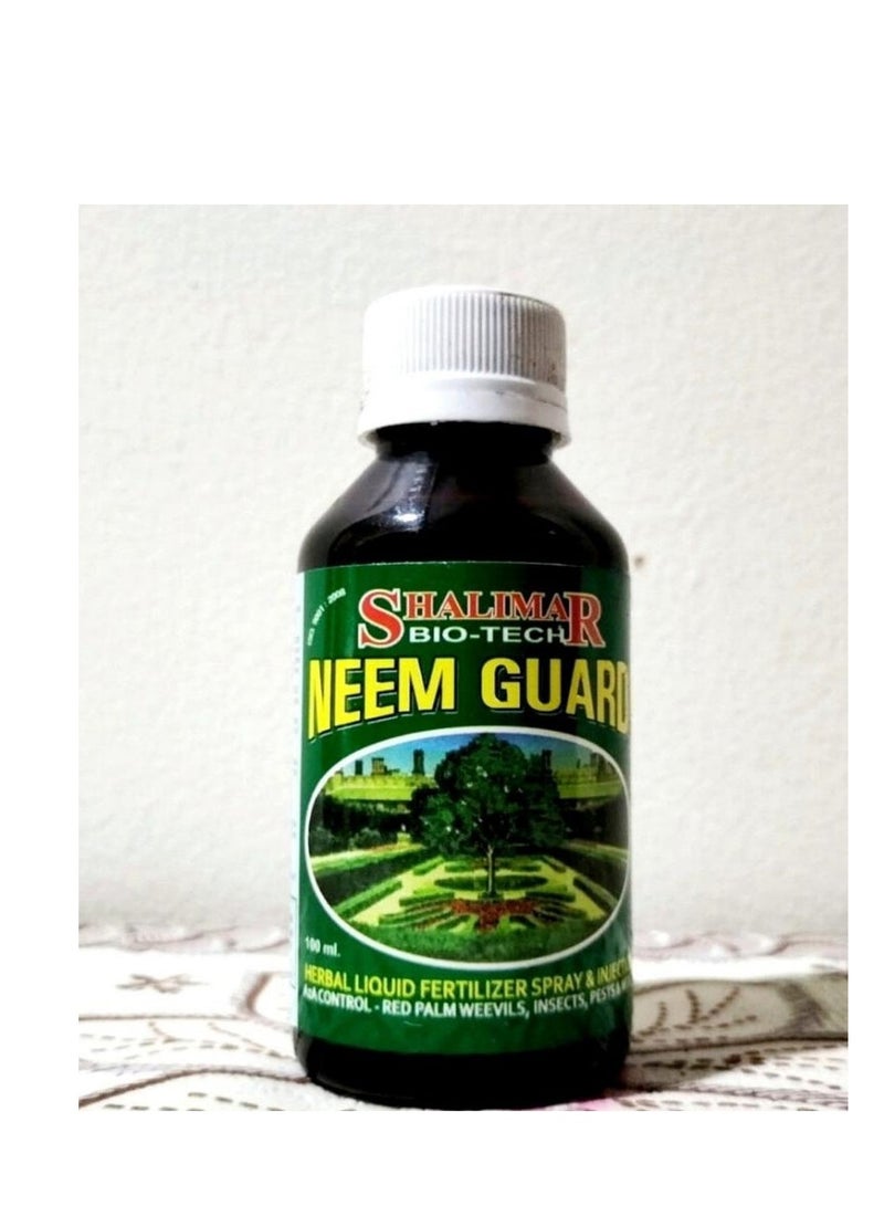 Neem Guard Insecticide is a Bio Tech Neem Oil Liquid Spray Designed to Protect All Types of Plants from a Wide Range of Pests With a 1 Liter Bottle Neem Oil Solution is Ideal for Both Residential and Commercial use Offering a Natural and Eco Friendly Approach to Pest Control.