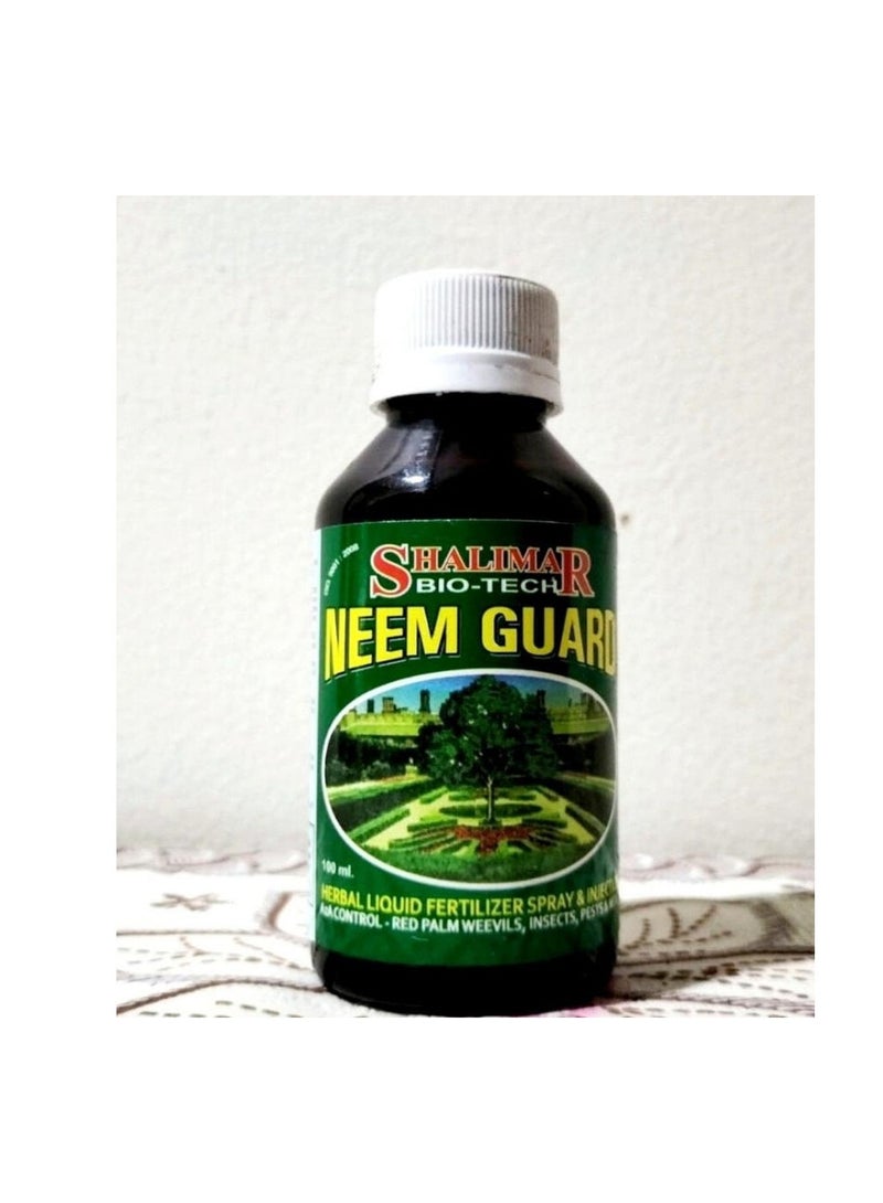 Neem Guard Insecticide is a Bio Tech Neem Oil Liquid Spray Designed to Protect All Types of Plants from a Wide Range of Pests With a 1 Liter Bottle Neem Oil Solution is Ideal for Both Residential and Commercial use Offering a Natural and Eco Friendly Approach to Pest Control.