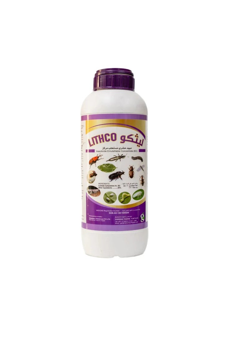 LITHCO Insecticide Pesticide EC 250ml is a Versatile and Effective Solution Designed for Controlling a Wide Range of Insect Pests on Both Indoor and Outdoor Plants.