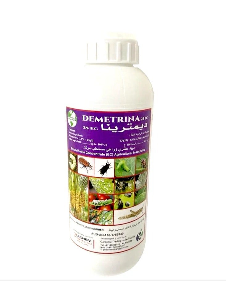 Wopro Demetrina  Deltamethrin 2.5% Agriculture Insecticide Pesticide For Plants 1Ltr is a Powerful Agriculture Insecticide that Uses Deltamethrin as its Active Ingredient to Control a Wide Range of Pests Affecting Plants.