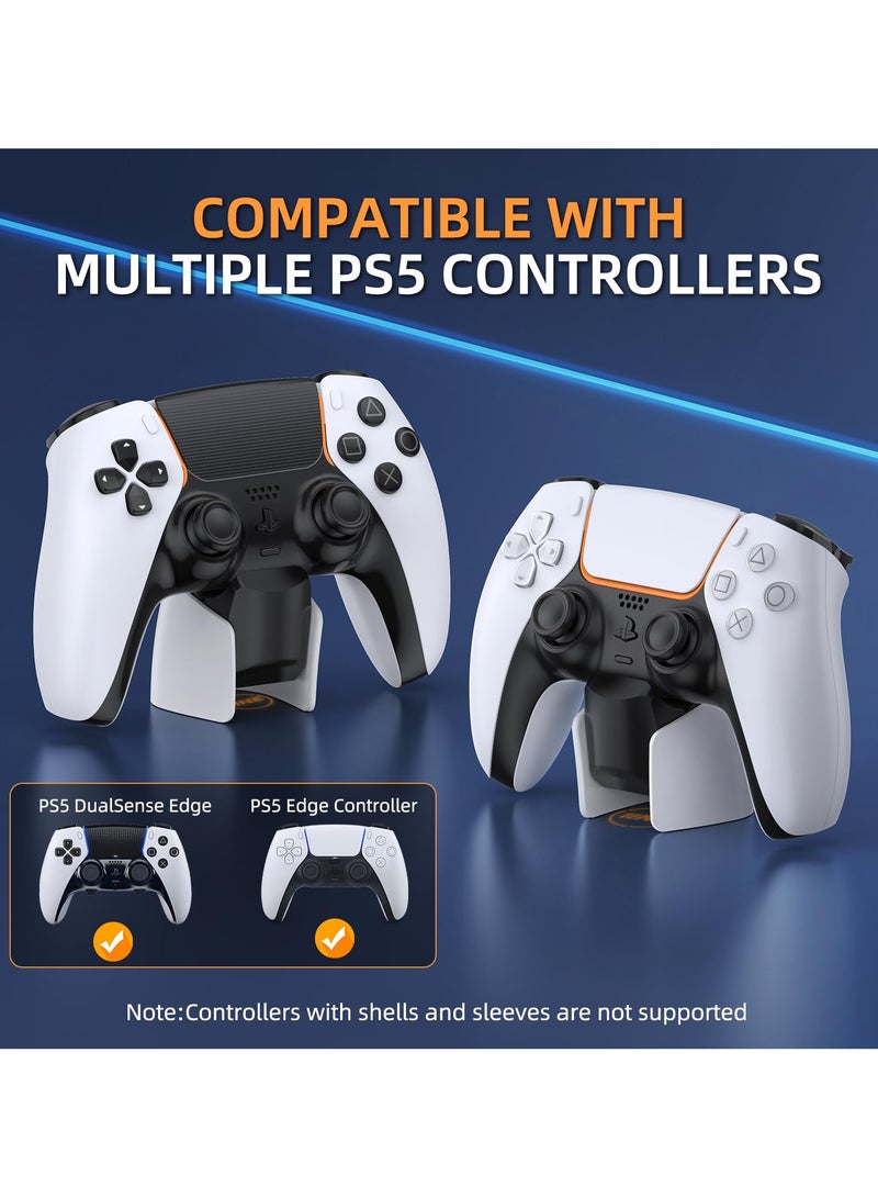 PS5 Controller Charger Station Compatible with Playstation 5 Dual & Edge Controller, Fast USB Charging Station, PS5 Edge Controller Charging Dock with Charger Indicator and Charging Cable