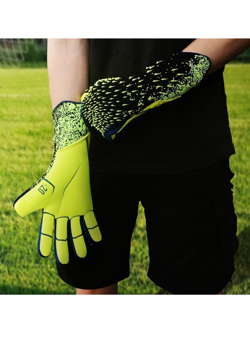 Ultimate Grip Football Gloves for Goalkeepers and Receivers, Perfect for Training and Matches, Suitable for Men, Boys, Youth, and Kids