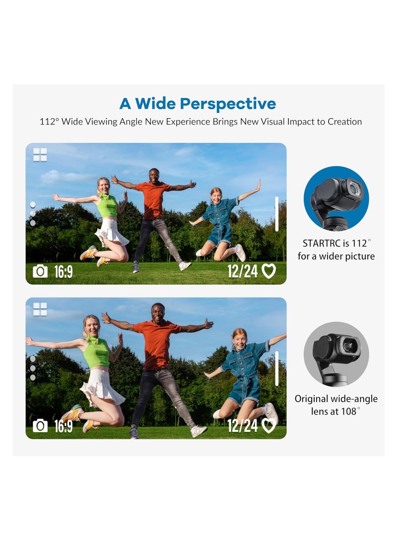 DJI Pocket 3 Wide Angle Lens Filter - Multi-Coated HD Optical Correction Glass, Magnetic Aluminum Version for Enhanced Protection and Visual Clarity in Action Camera Accessories.