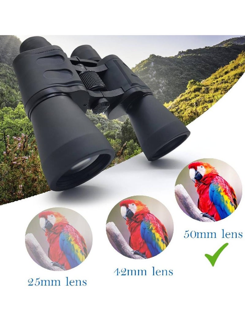 20X50 Large Eyepiece Binoculars High Definition Binoculars Low-light Night Vision Outdoor Travel Telescope