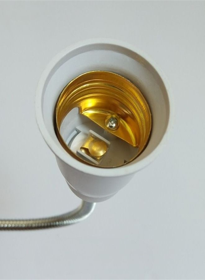 Plug Universal Extension Lamp Holder Night Light E27 Screw Port Light Socket Plug Adapter Goose Neck Outlet Socket Adapter Light Bulb Lamp Socket Screw Type Bulb Holder with Cable Flexible Wire