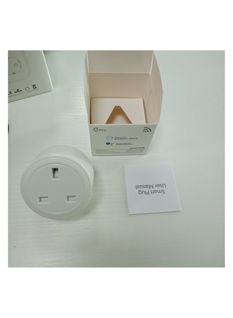 Smart socket with Wi-Fi, consumption monitoring, Yandex Alisa, Marusia, Google Home, Smart Power Plug 16A