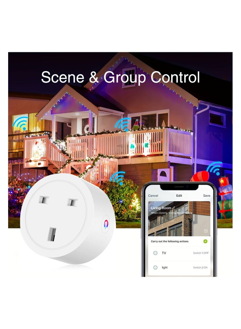 Smart socket with Wi-Fi, consumption monitoring, Yandex Alisa, Marusia, Google Home, Smart Power Plug 16A