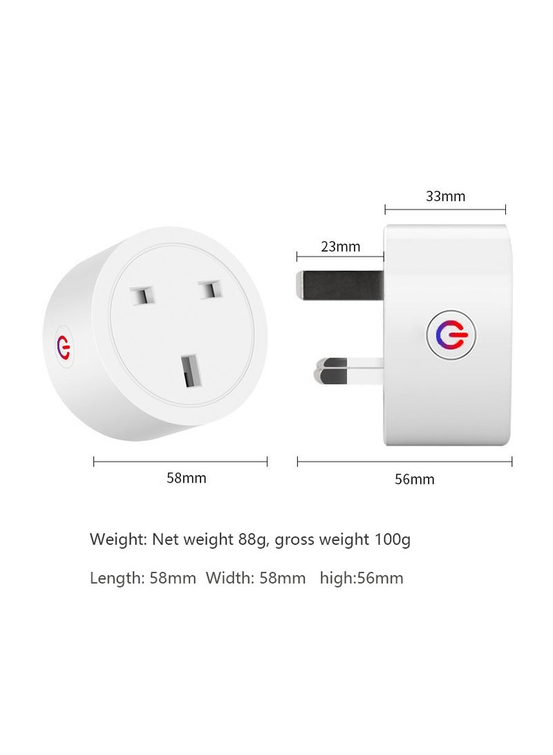 Smart socket with Wi-Fi, consumption monitoring, Yandex Alisa, Marusia, Google Home, Smart Power Plug 16A