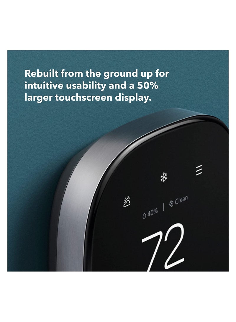 Ecobee Premium 6th Generation Smart Thermostat with Smart Sensor - Grey