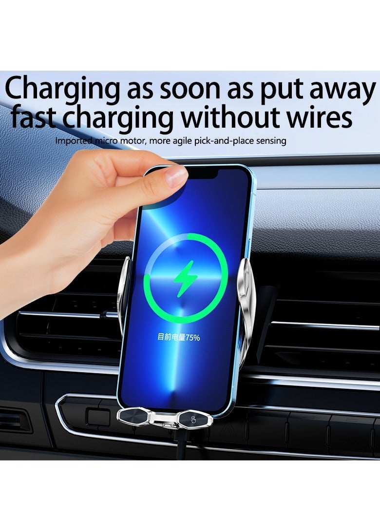 2 in 1 Multifunction Wireless Fast Charger Car Air Vent Fast Charging Phone Stand Holder