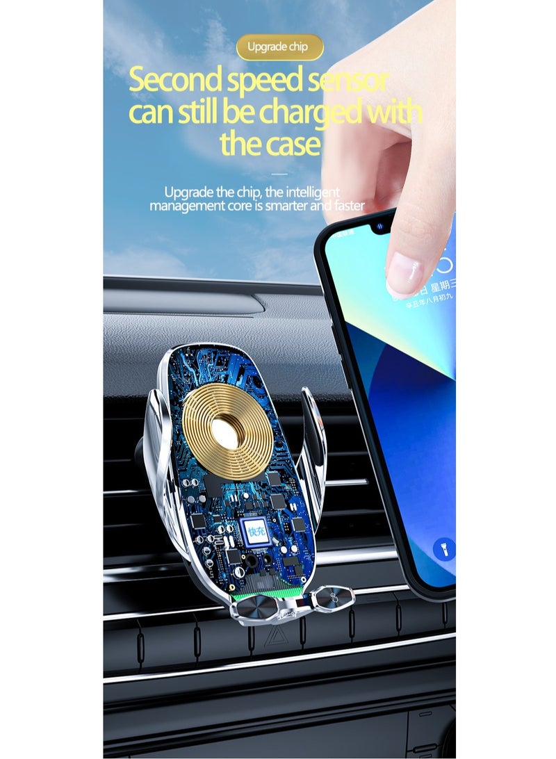 2 in 1 Multifunction Wireless Fast Charger Car Air Vent Fast Charging Phone Stand Holder