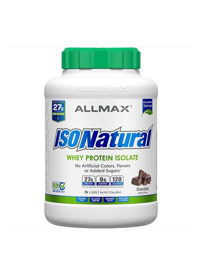 Allmax, ISO-Natural Protein, 5LBS, Chocolate, 73 Servings