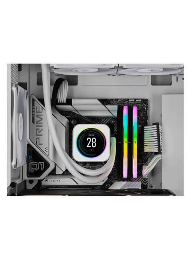 VENGEANCE RGB 32GB (2 x 16GB) DDR5 Desktop Memory Kit, 6000MHz Speed, CAS 40 Latency, 1.35 Voltage, XMP 3.0 / Intel 600 / 700 Series Compatibility, White