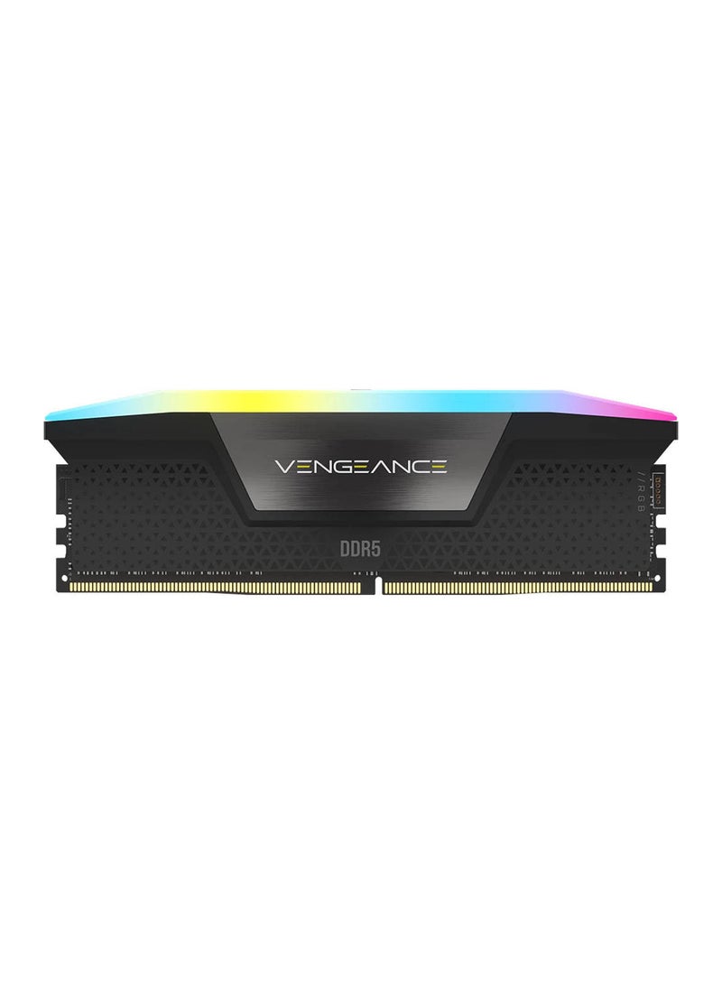 Vengeance RGB 32GB (2x16GB) DDR5 Memory Kit, 6000MHz Tested Speed, CL 36 Rev E Latency, Intel XMP 3.0 Profiles, Aluminum Heat Spreader, Black