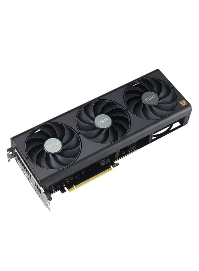 ProArt GeForce RTX 4060 OC Edition Graphics Card, 8GB GDDR6 128-bit Memory, 2550 MHz Boost Clock, 17 Gbps Memory Speed, 3072 CUDA Core, PCI Express 4.0, 1* HDMI 2.1a / 3* DisplayPort 1.4a | PROART-RTX4060-O8G Black