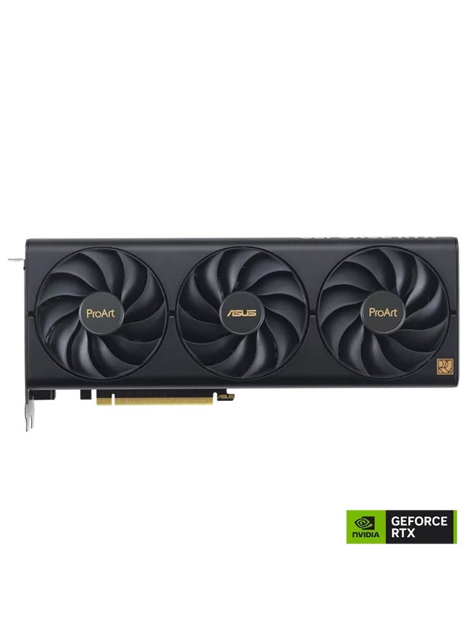 ProArt GeForce RTX 4060 OC Edition Graphics Card, 8GB GDDR6 128-bit Memory, 2550 MHz Boost Clock, 17 Gbps Memory Speed, 3072 CUDA Core, PCI Express 4.0, 1* HDMI 2.1a / 3* DisplayPort 1.4a | PROART-RTX4060-O8G Black