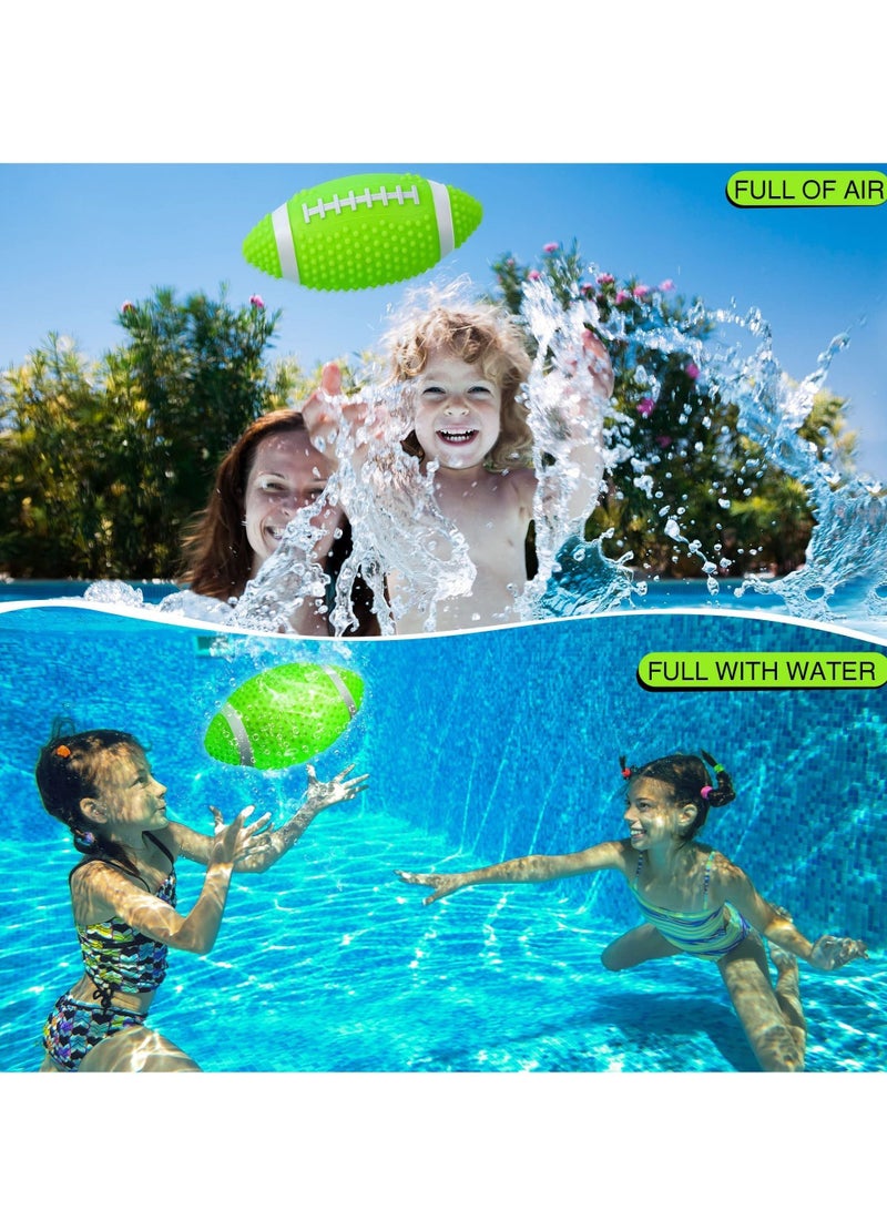 Glow in The Dark Football, 9.25 inches Light Up Waterproof Soccer Ball,Pool Diving Toys For Underwater Games,Outdoor Soccer Beach Games and Water Sports Pool Accessories