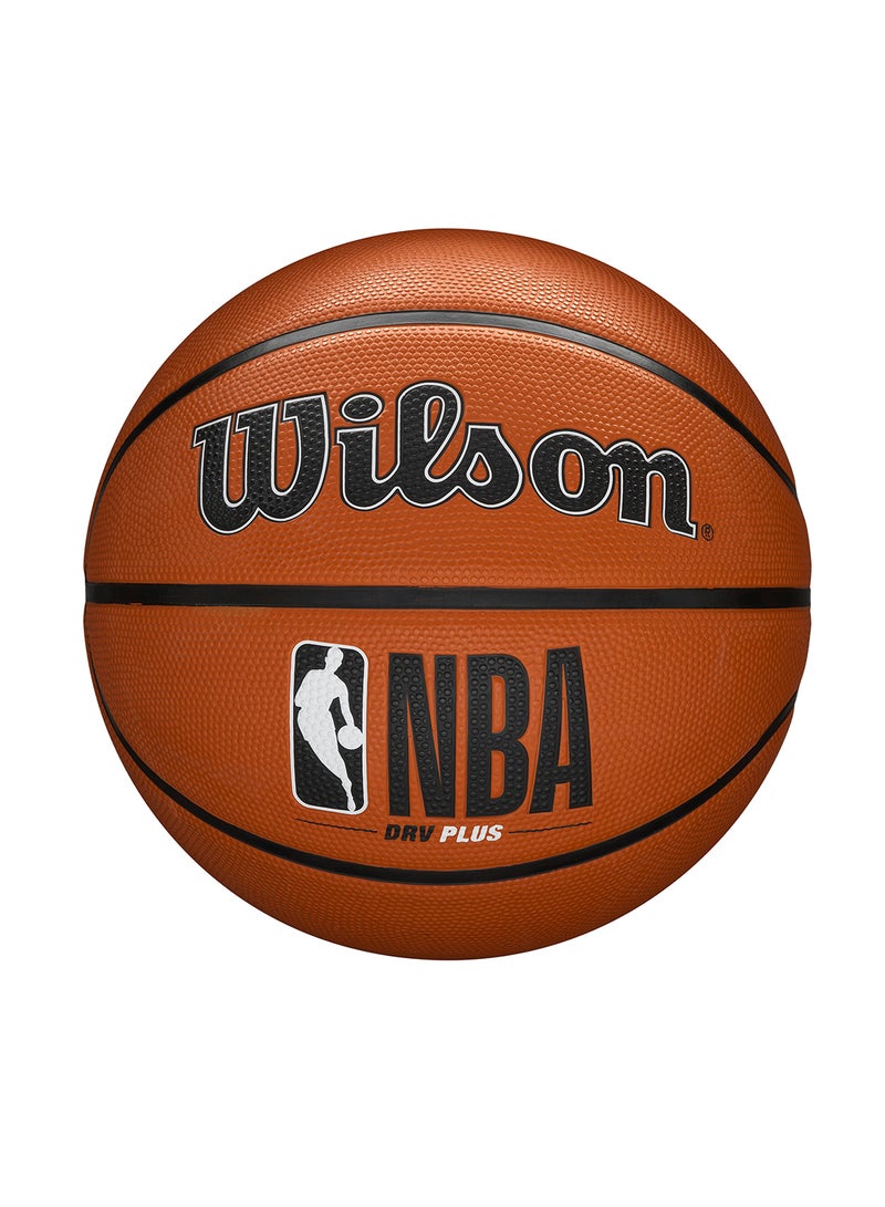 NBA DRV Plus Basketball, Size 7 for +12 years old and Adults- Brown