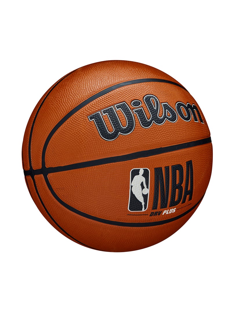 NBA DRV Plus Basketball, Size 7 for +12 years old and Adults- Brown