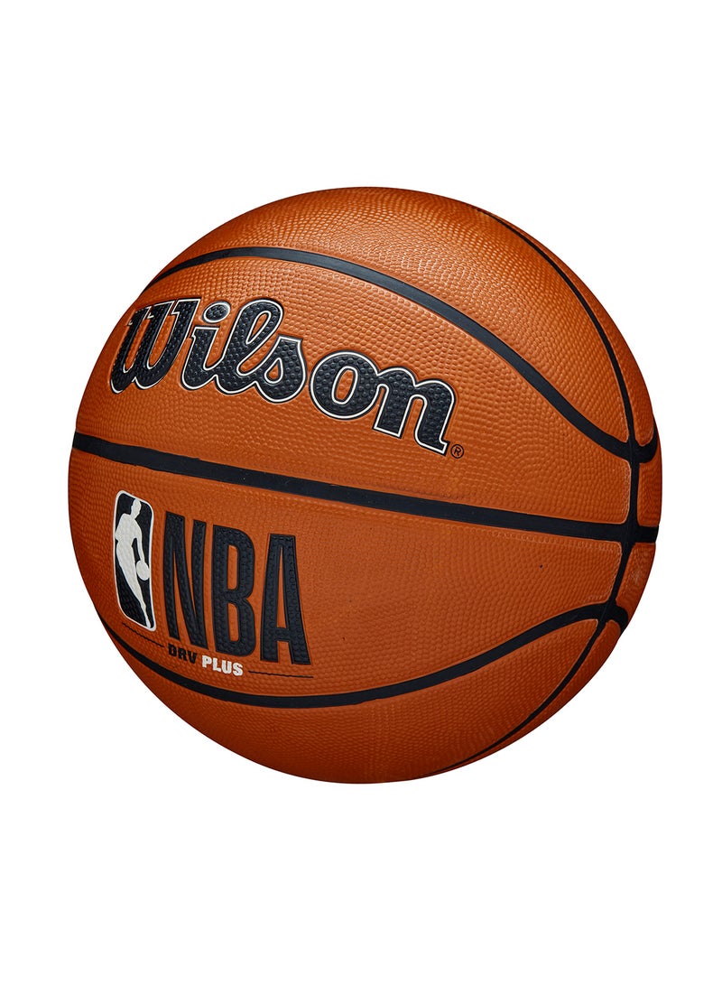 NBA DRV Plus Basketball, Size 7 for +12 years old and Adults- Brown