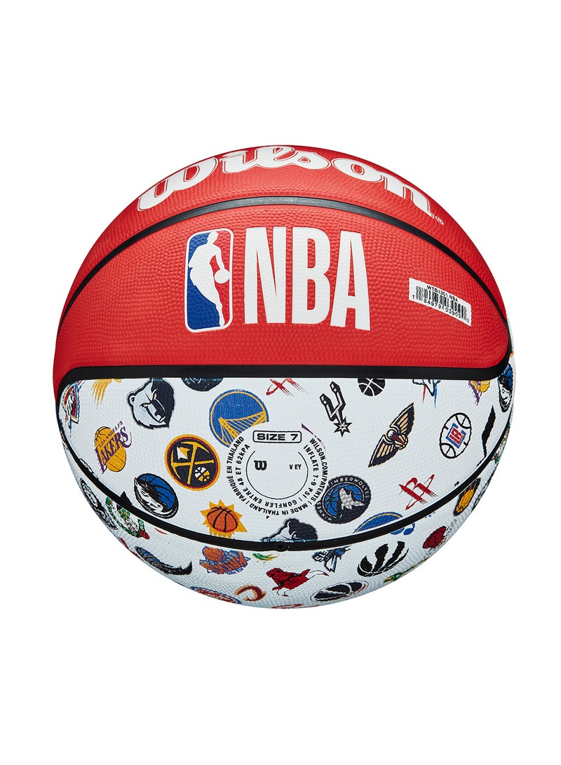 NBA Basketball All Teams - Size 7 for +12 years old and Adults - Red/ White/ Blue