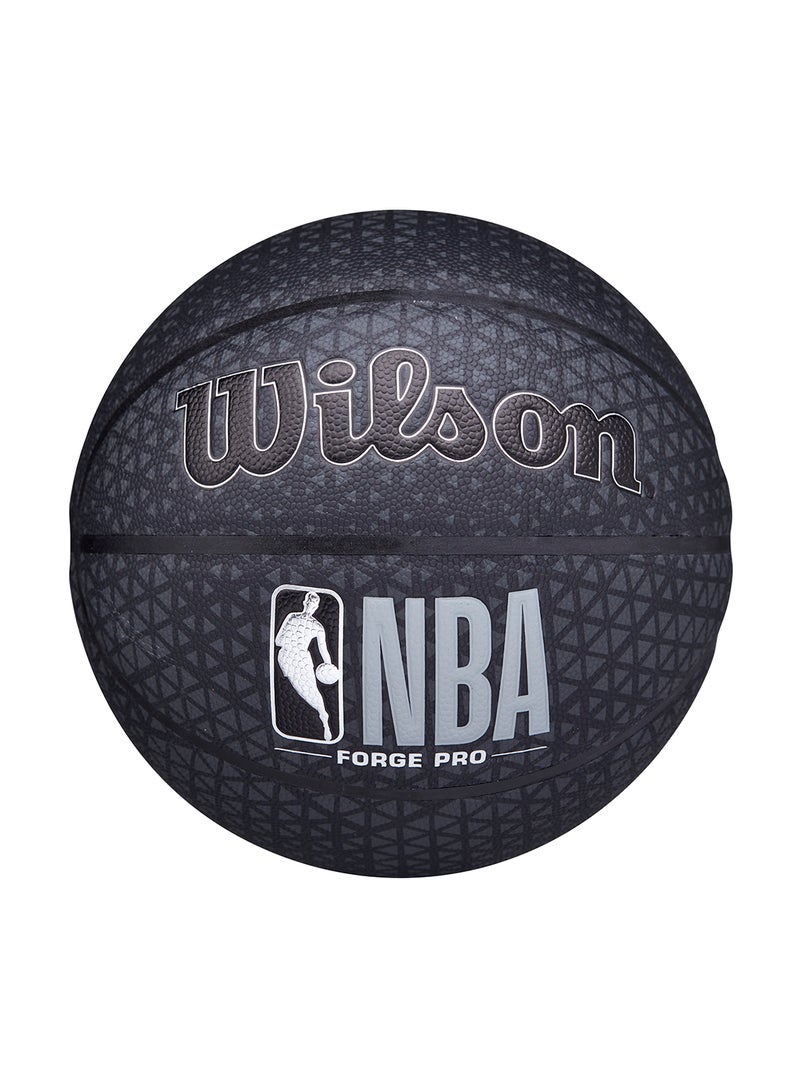 NBA Forge Pro Basketball - Size 7 for +12 years old and Adults - Black Print 1