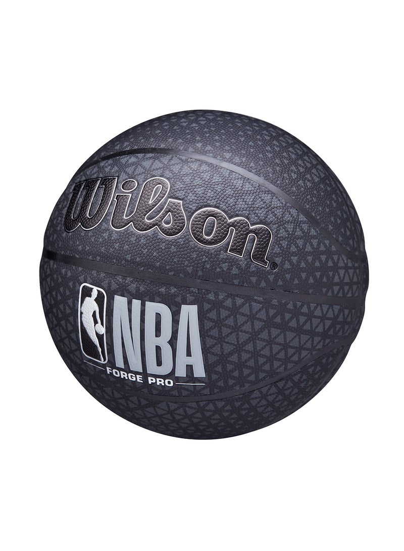 NBA Forge Pro Basketball - Size 7 for +12 years old and Adults - Black Print 1