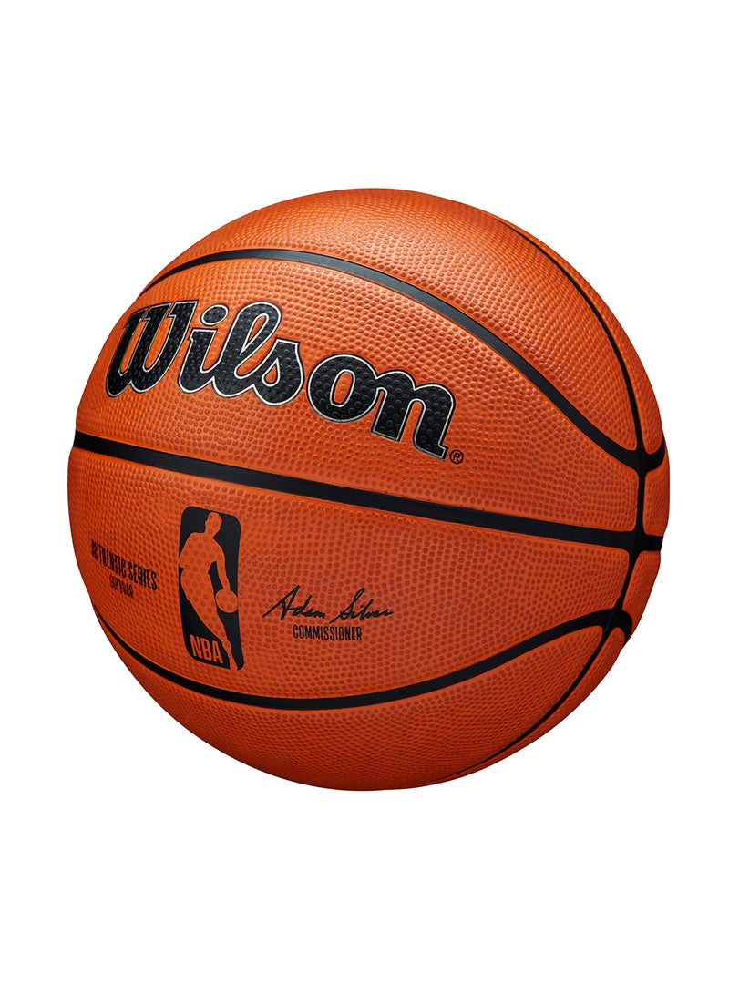 NBA Authentic Series Outdoor Basketball - Size 7 for +12 years old and Adults - Orange
