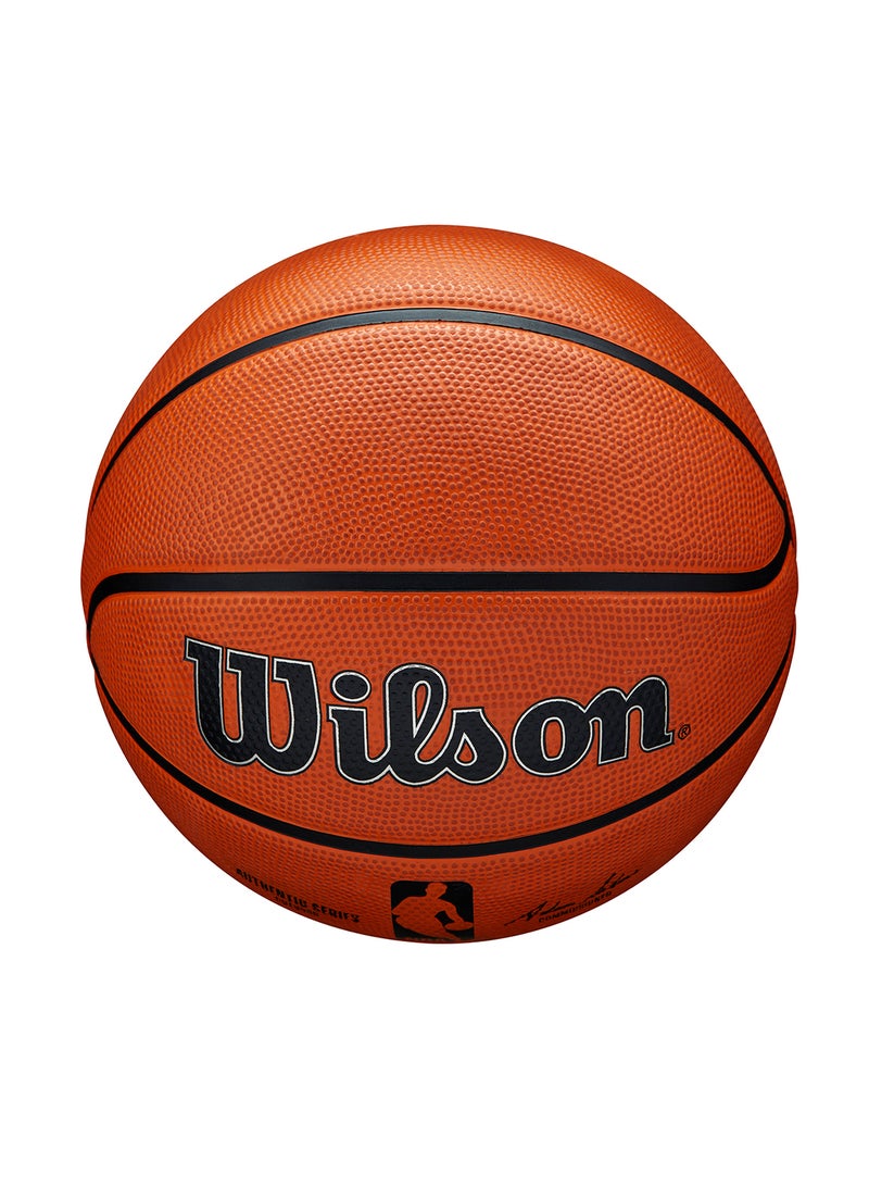 NBA Authentic Series Outdoor Basketball - Size 7 for +12 years old and Adults - Orange