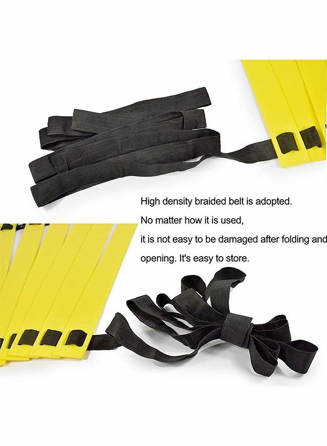 13 Rung 7M Length Agility Ladder Speed Ladder Training Ladder for Training,Speed,Balance,Fitness Feet Training Carry Bag Agility Training Equipment