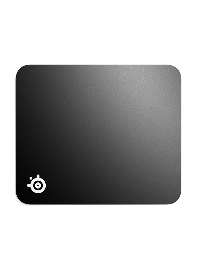 QcK Medium Size Gaming Mouse Pad, Low Profile with Easy Travel Micro-Woven Surface, Optimized for low and high CPI tracking movements, Durable and washable for easy cleaning, 320 mm x 270 mm x 2 mm, Black | 63004